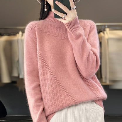 Damen Strickpullover Asymmetrisch Norvielle