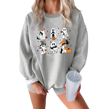 Damen Sweatshirt Grusel Motiv Norvielle