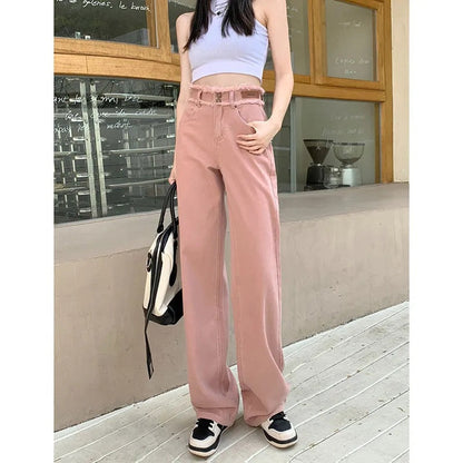 Damen High-Waist-Hose Weit geschnitten Norvielle