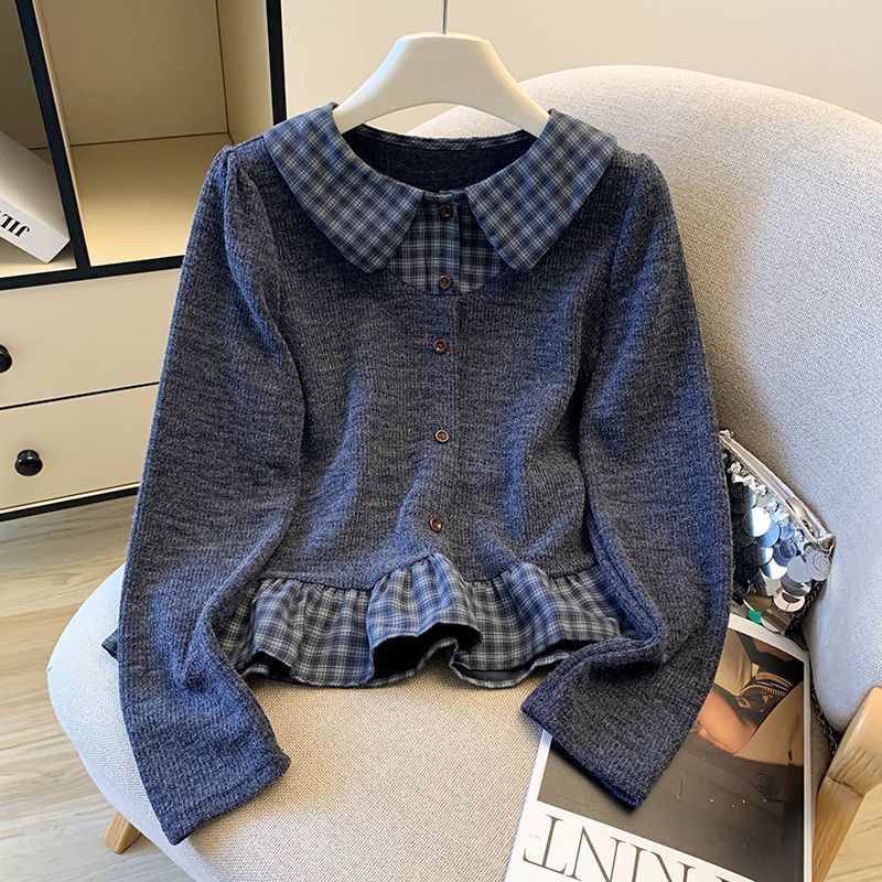 Damen Strickpullover mit Blusen-Details Norvielle