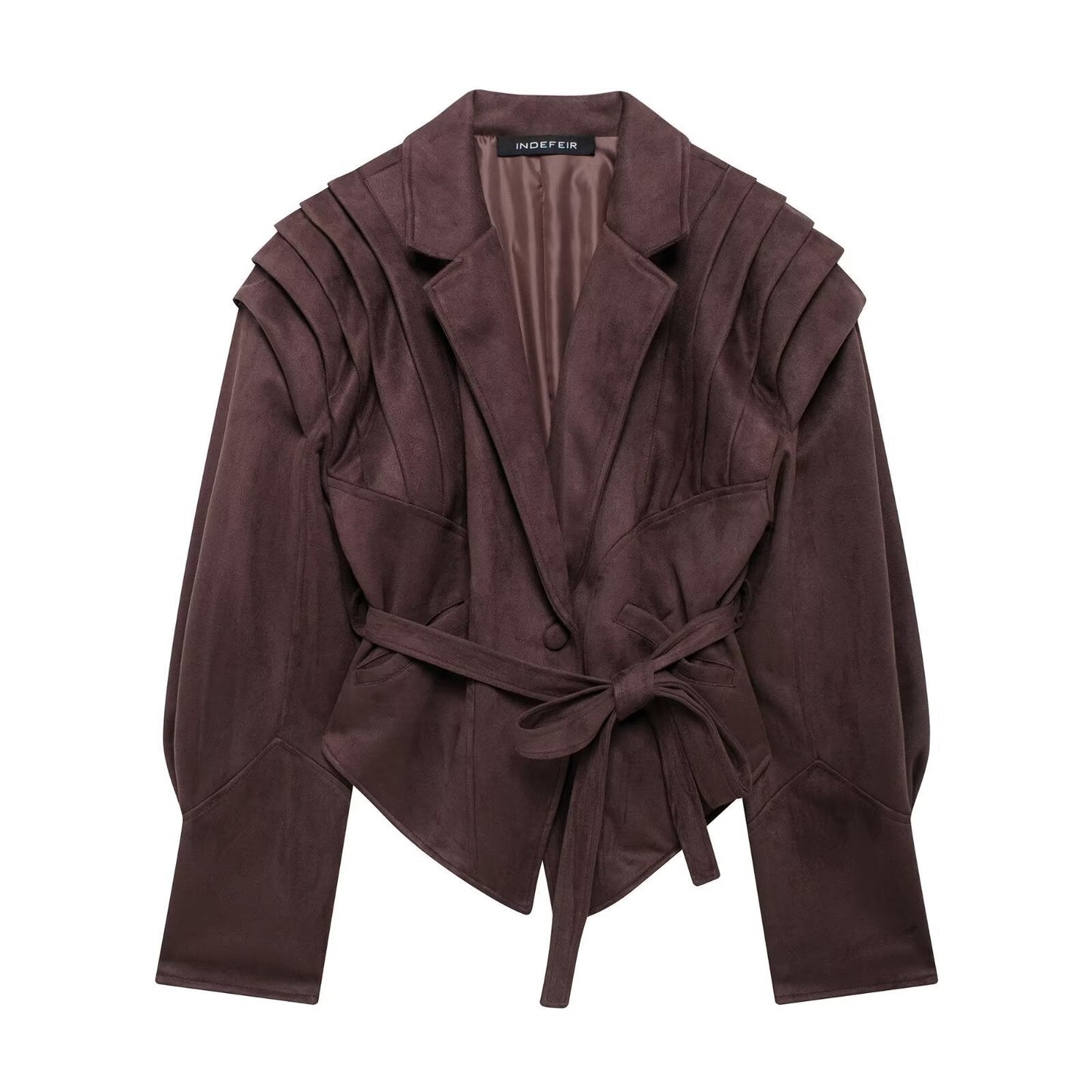 Damen Blazerjacke Tailliert Strukturierte Schultern Norvielle