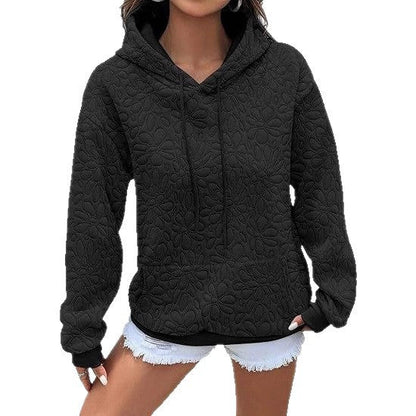 Damen Kapuzenpullover mit Floralmuster Großzügig Norvielle