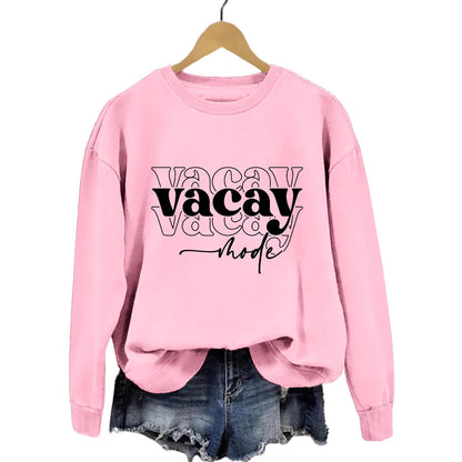 Damen Sweatshirt Lässiger Schriftzug Entspannte Passform Norvielle