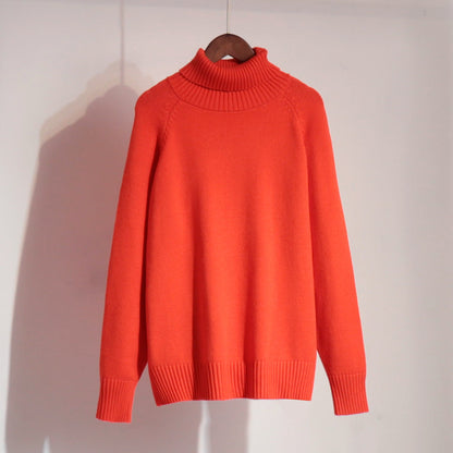 Damen Strickpullover Hochkragen Lässig Norvielle