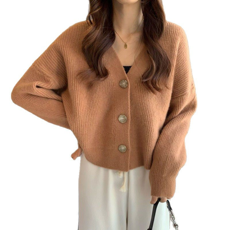 Damen Strickjacke V-Ausschnitt Kuschelig Norvielle