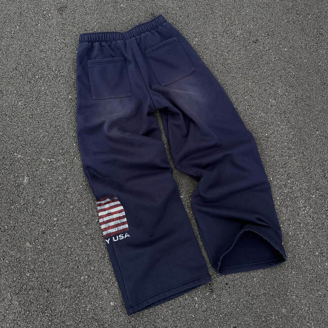 Damen Sweatpants Elastischer Bund Seitentaschen
