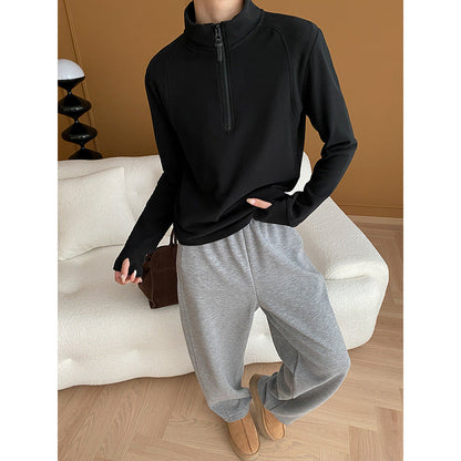 Damen Langärmelige Quarter-Zip Sweatjacke Elastisch