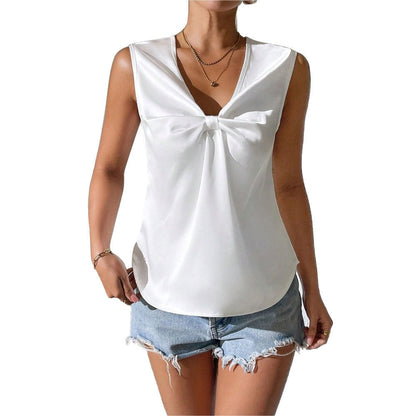 Damen Bluse Schleifen Detail Norvielle