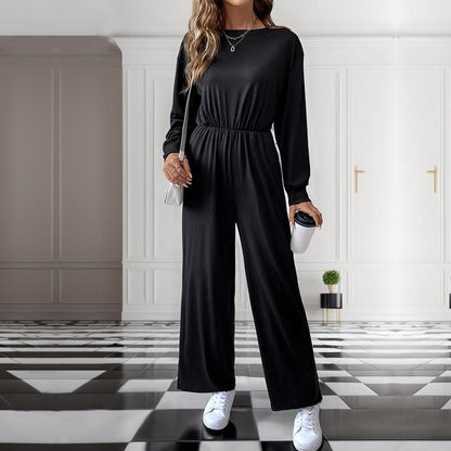 Damen Jumpsuit Tailliert Mit Seitentaschen Norvielle