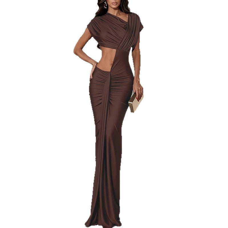 Damen Maxi-Kleid Off-Shoulder Elegant