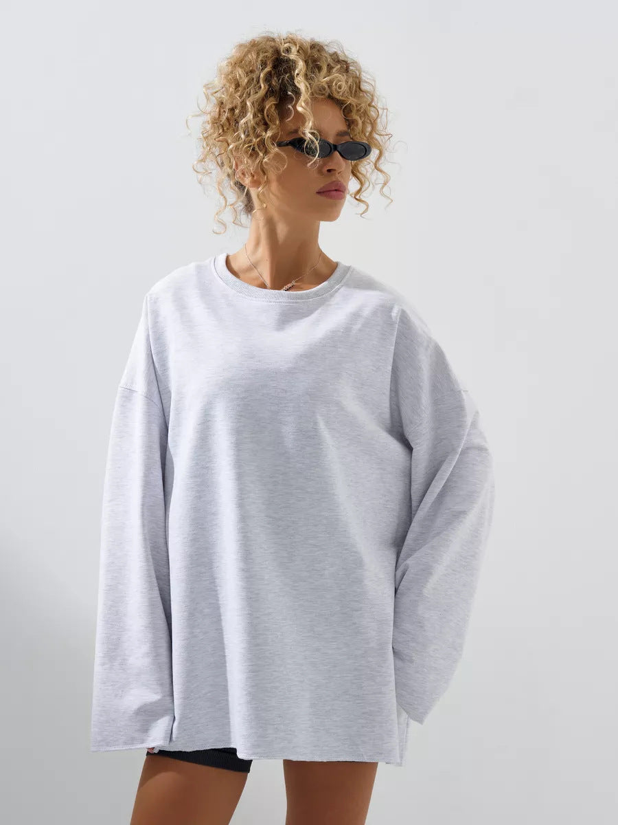 Damen Oversize Sweatshirt Drop-Shoulder Norvielle