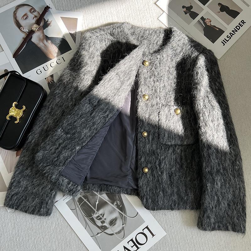 Damen Strickjacke mit goldenen Knöpfen Norvielle
