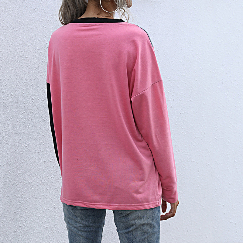 Damen Sweatshirt Kontrastfarben Norvielle
