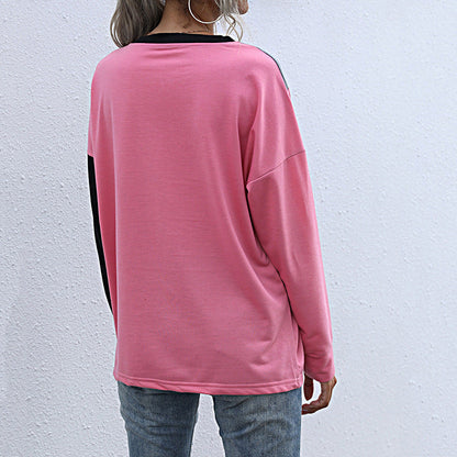 Damen Sweatshirt Kontrastfarben Norvielle