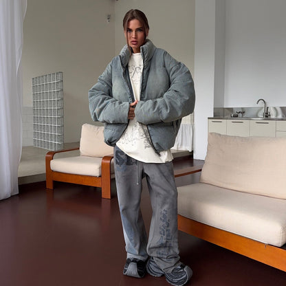 Damen Oversized Steppjacke Hochkragen Norvielle - Norvielle