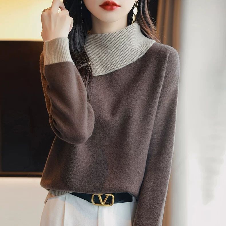 Damen Rollkragenpullover Kuschelig Norvielle