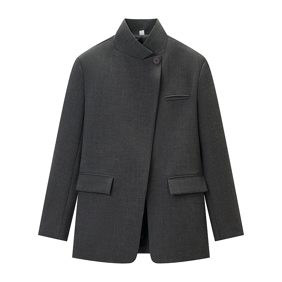 Damen Blazerjacke Lässig Mit Taschen Norvielle