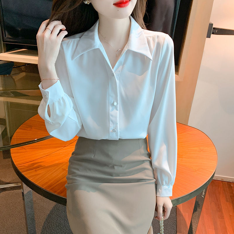 Damen Bluse Elegantes Design Klassisch Weiß