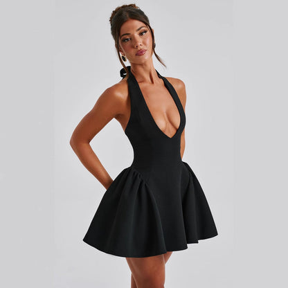 Damen Sommerkleid V-Ausschnitt Weiches Material Norvielle