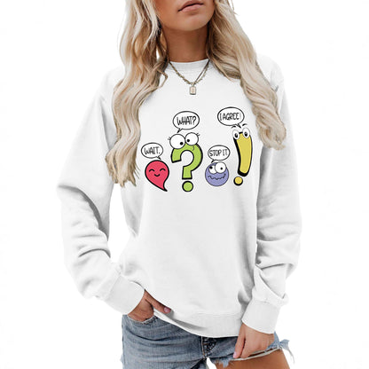 Damen Pullover Lässig Humorvolles Motiv Norvielle