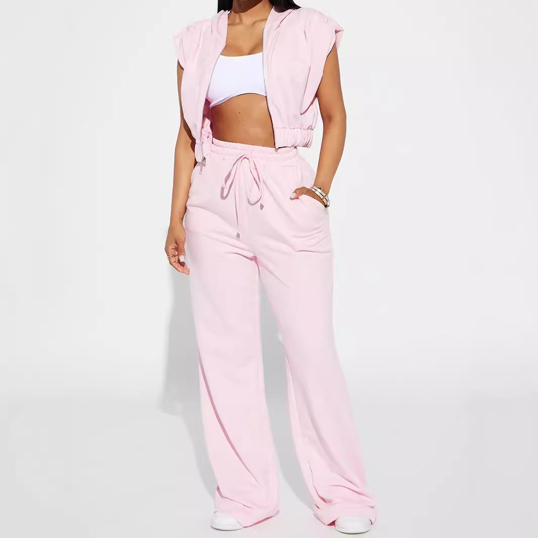 Damen Sweatpants Weite Passform Elastischer Bund Norvielle