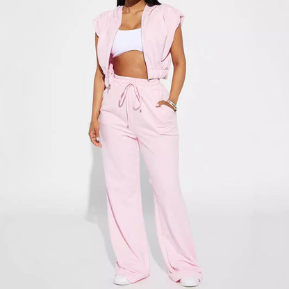 Damen Sweatpants Weite Passform Elastischer Bund Norvielle