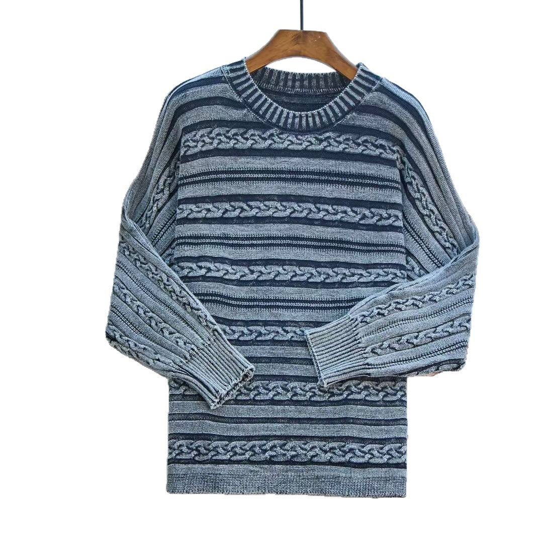 Damen Strickpullover Strukturiertes Zopf-Design Moderner Schnitt