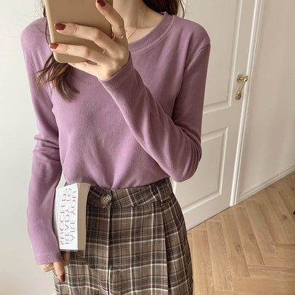 Damen Langarmshirt Feine Struktur Norvielle