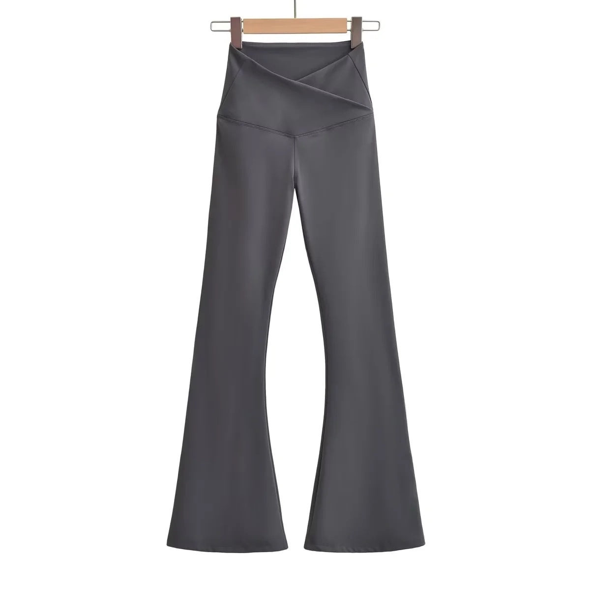 Damen Flared Leggings Hochtaillig Elegant Norvielle