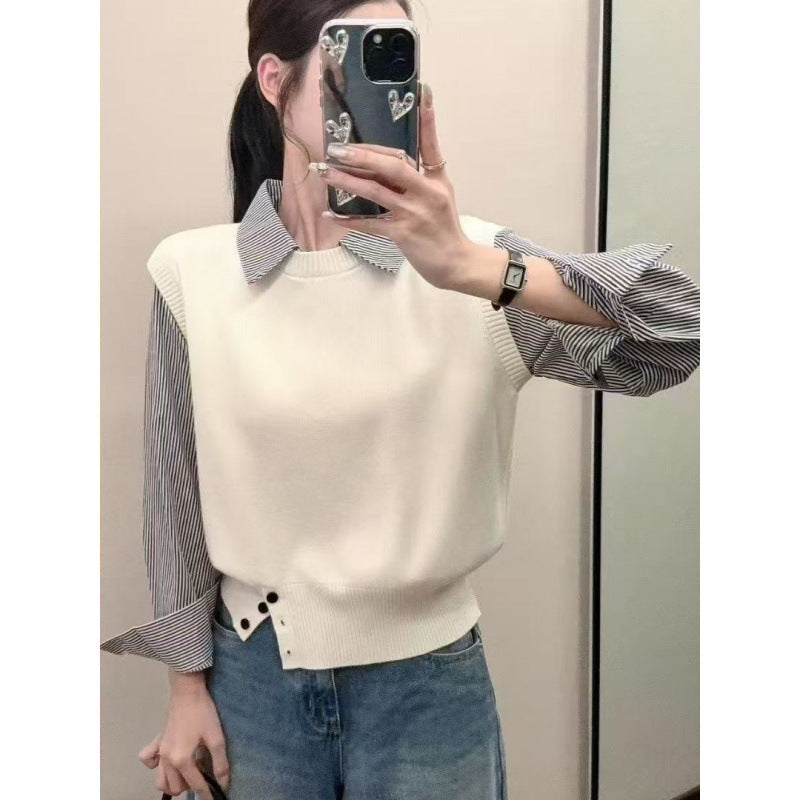 Damen Pullover Lässig Strukturiert Norvielle