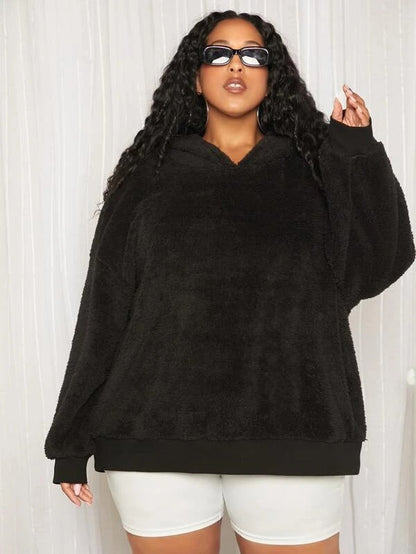 Damen Hoodie Oversized mit Hasenohren Weich Norvielle