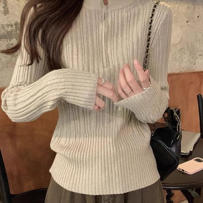 Damen Sweatshirt Stehkragen Norvielle