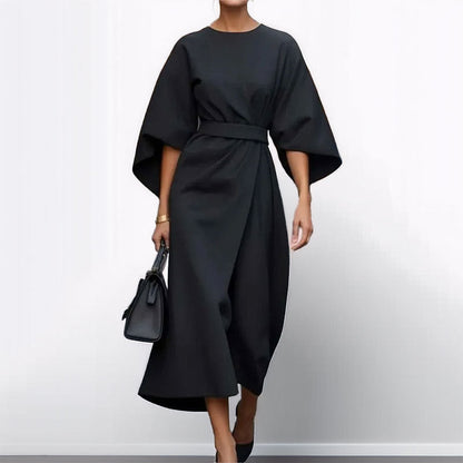 Damen Maxikleid Lässiger Schnitt Voluminöse Ärmel Norvielle