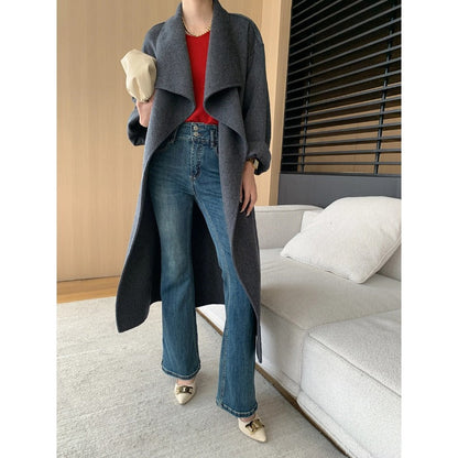 Damen Vintage Jeans Hochtaillierend Flared Schnitt