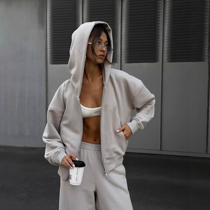 Damen Oversized Fleece Set Norvielle - Norvielle