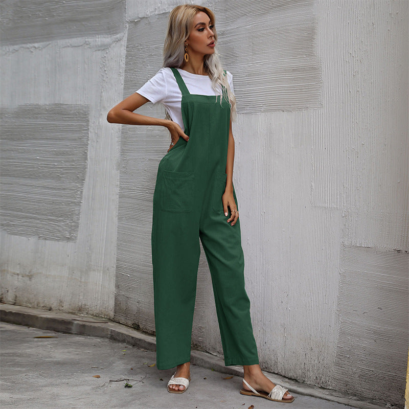 Damen Latzhose Bequem Mit Taschen Norvielle