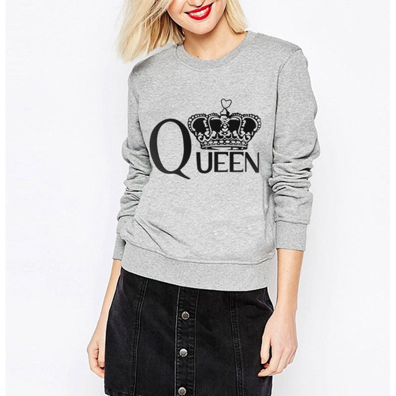 Damen Sweatshirt Königlicher Aufdruck Norvielle