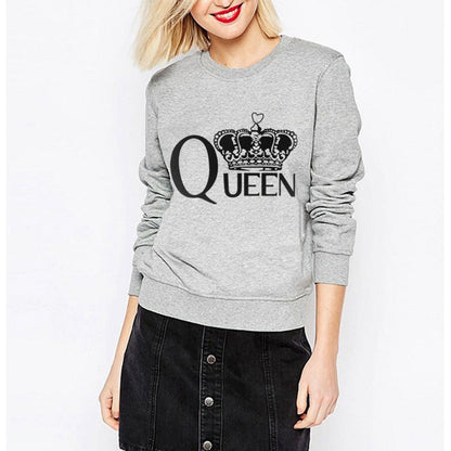 Damen Sweatshirt Königlicher Aufdruck Norvielle