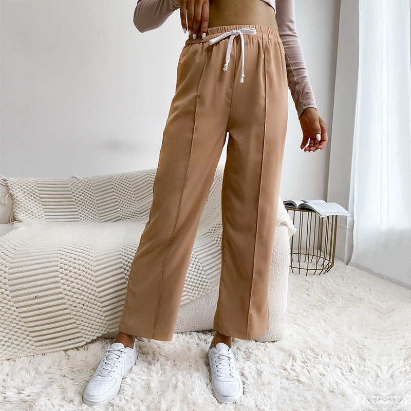 Damen Sport Hose Elastisch Hoch Tailliert Norvielle