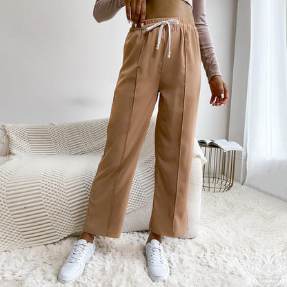 Damen Sport Hose Elastisch Hoch Tailliert Norvielle