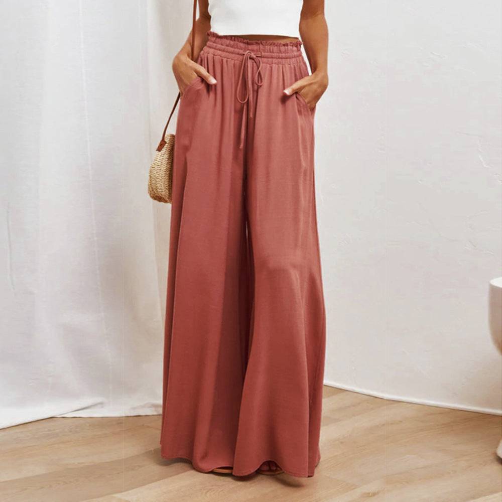 Damen Maxihose Elastischer Bund Taschen Norvielle