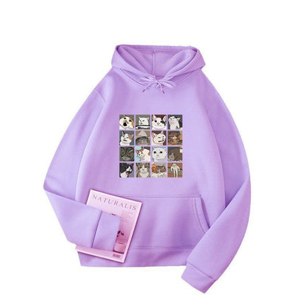 Damen Sweatshirt Tier-Motiv Norvielle