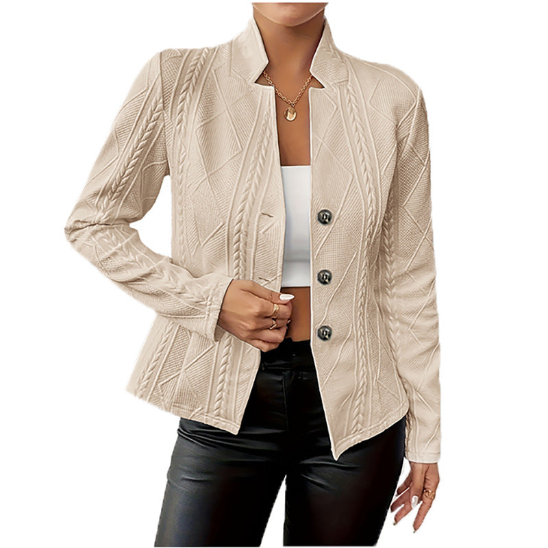 Damen Strickjacke Knopfverschluss Norvielle