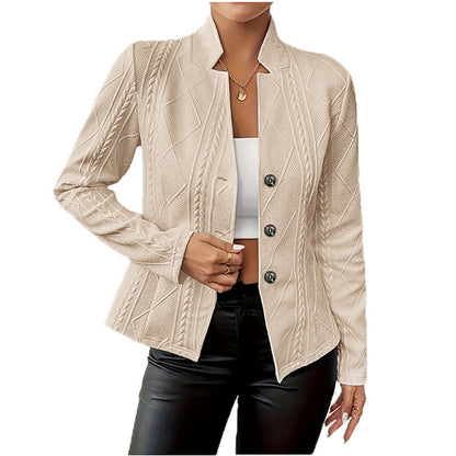 Damen Strickjacke Knopfverschluss Norvielle