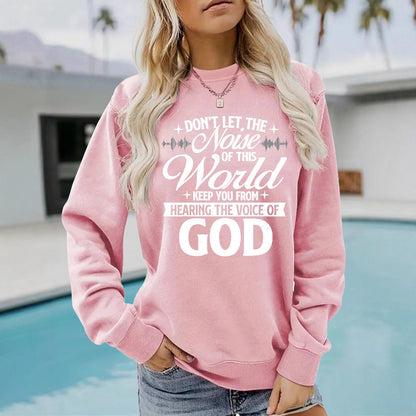 Damen Sweatshirt Bequem Inspirierender Aufdruck Norvielle