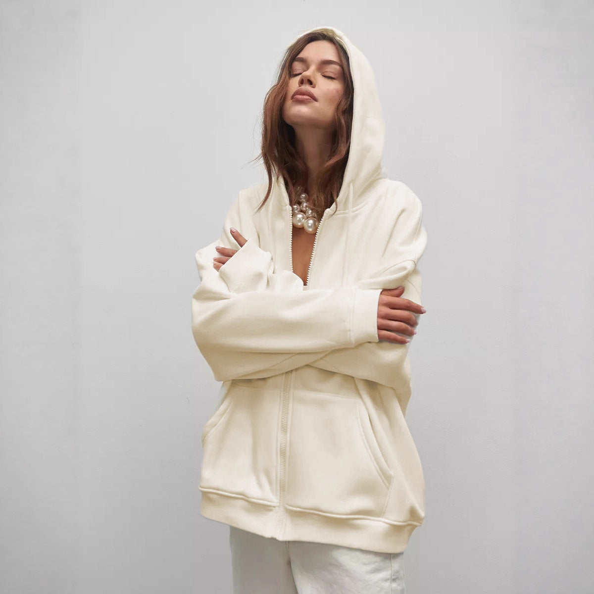 Damen Kapuzenpullover Norvielle Weicher Schnitt Bequem - Norvielle