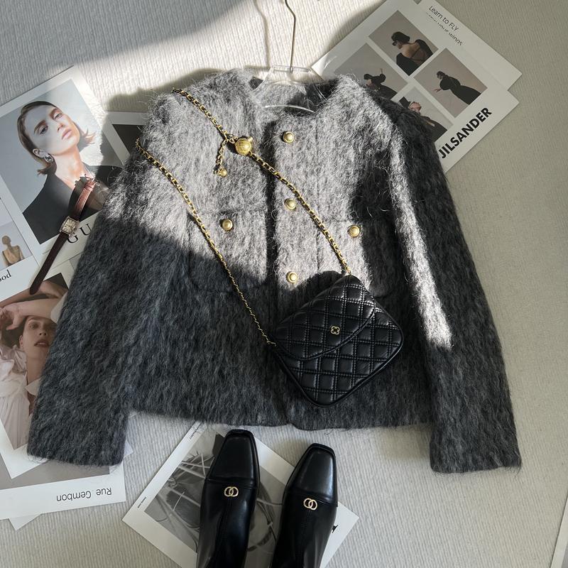 Damen Strickjacke mit goldenen Knöpfen Norvielle - Norvielle