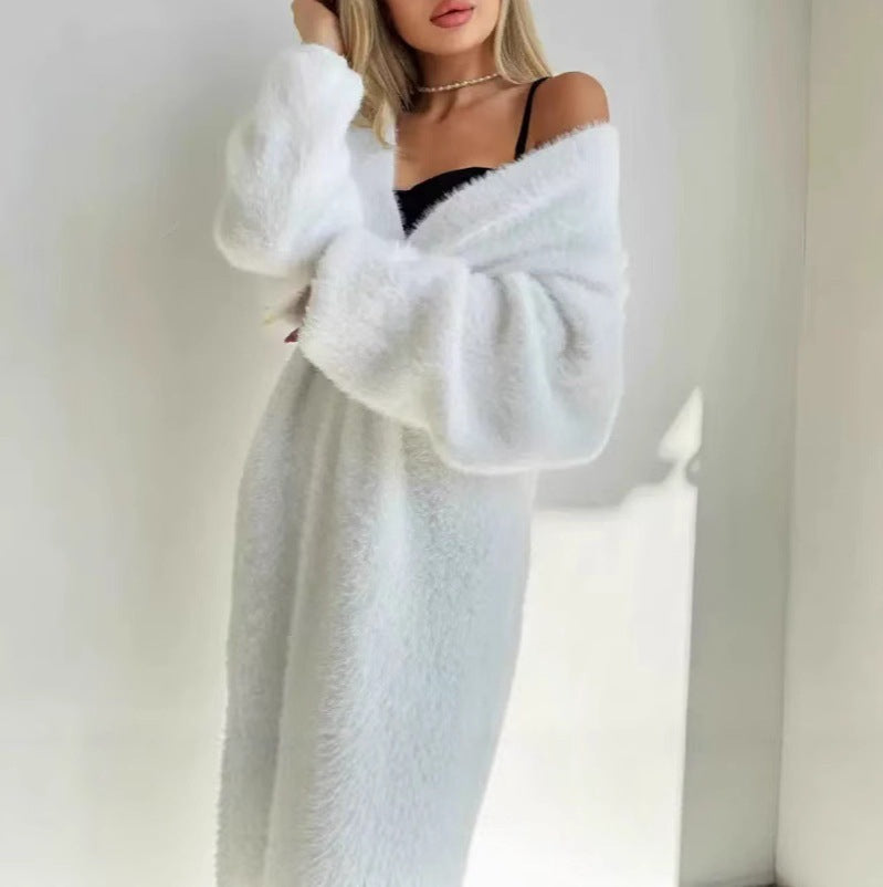Damen Strickmantel Elegantes Design Norvielle - Norvielle