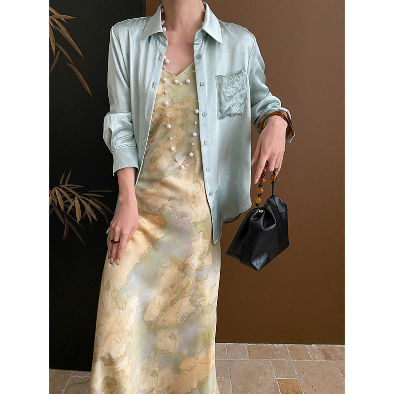 Damen Bluse mit Stickdetails Klassischer Schnitt Norvielle - Norvielle