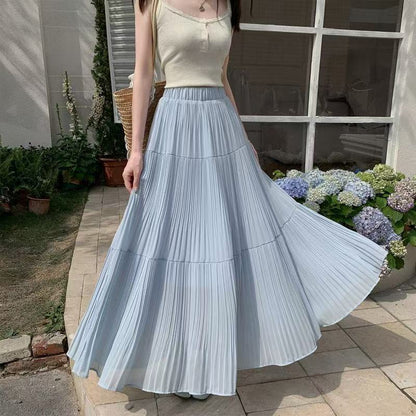 Damen Maxirock Eleganter Faltenwurf Norvielle